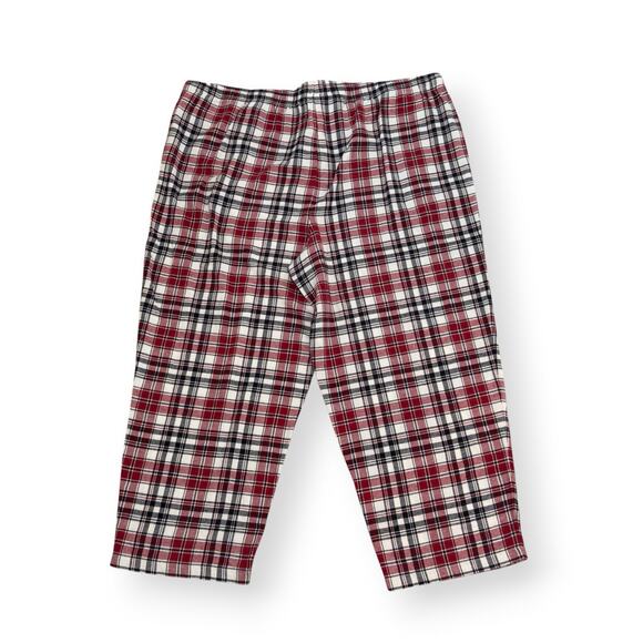 Disney Adult 2XL Pajama PJ Set Christmas 2022 Mickey Holiday Tartan Plaid Red - Picture 8 of 14